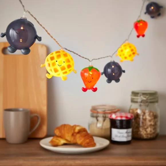 Breakfast Food 10 LED String Lights - Multicolor product