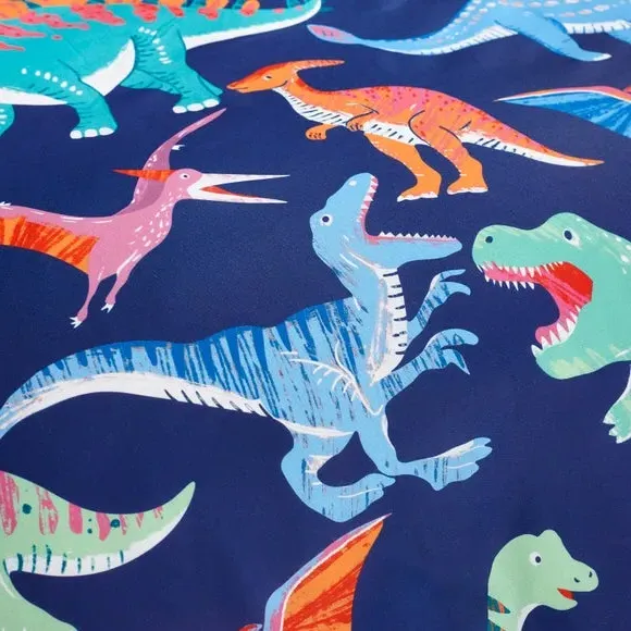 Bright Dino Fitted Bed Sheet - Multicolor, Polycotton alternate view