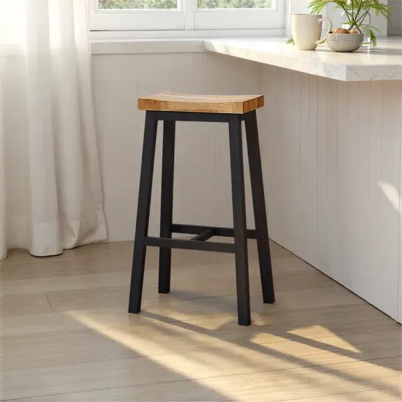 Briston Counter Height Bar Stool - Charcoal, Rubberwood product