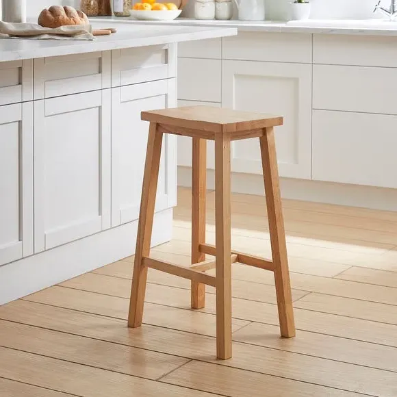 Briston Counter Height Bar Stool - Natural, Rubberwood alternate view