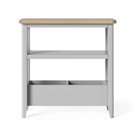 Compact Side Table - Grey, Oak and Pine alternate view