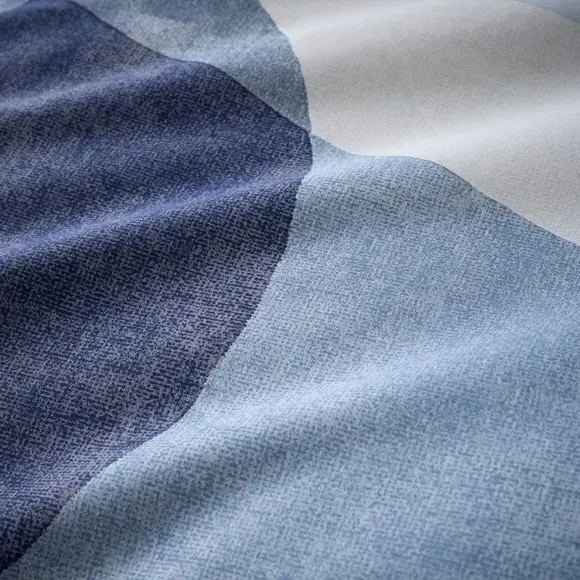 Bronte Geo Duvet Cover & Pillowcase Set - Blue, Polycotton alternate view