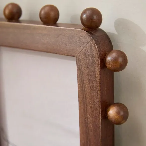 Brooke Bobble Photo Frame - Dark Brown, Wood alternate view