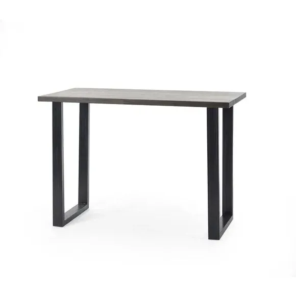 2-Seater Bar Table with Trapeze Legs - Oak alternate view