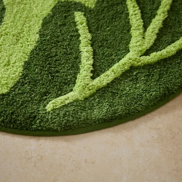 Brussels Sprout Bath Mat - Multicolor, Cotton alternate view