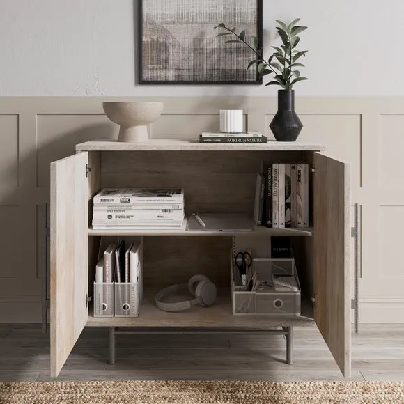 Bryant 2 Door Small Sideboard - Whitewashed Wood alternate view