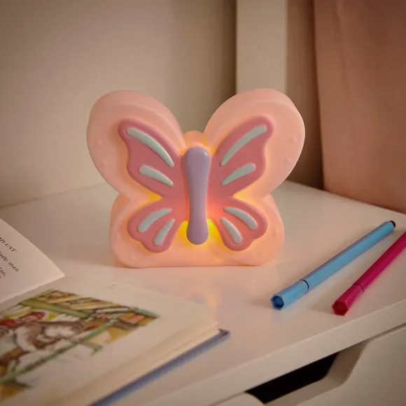 Butterfly Night Light - Multicolor, Plastic alternate view