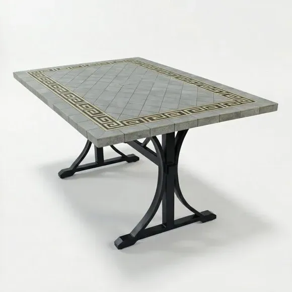 Rectangular Dining Table - Grey, Ceramic alternate view