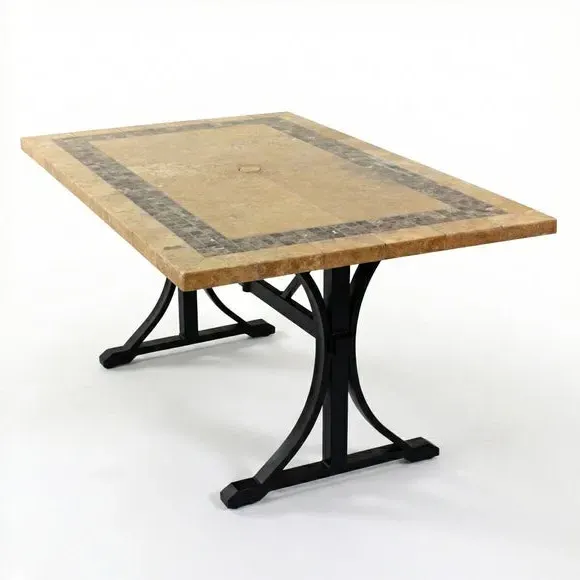Rectangular Dining Table - Brown, Marble alternate view