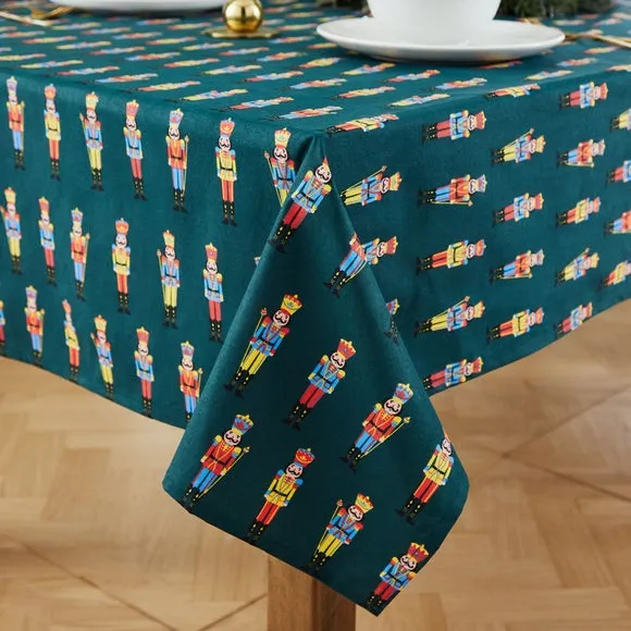 Nutcracker Tablecloth - Green, Cotton alternate view