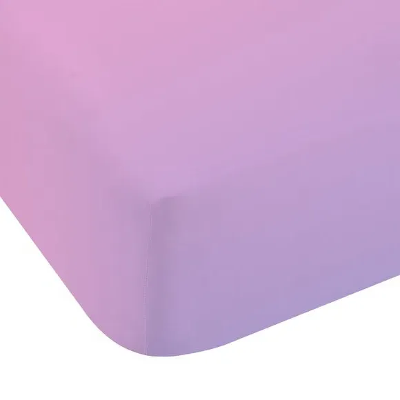Rainbow Ombre Clouds Fitted Sheet - Multicolor, Polycotton alternate view