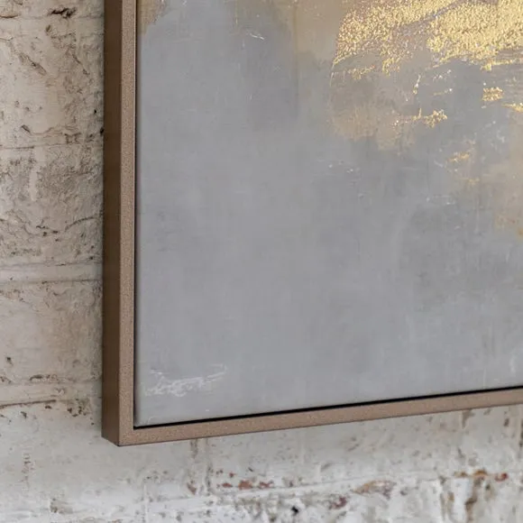 Large Framed Canvas Abstract Art - Grey, Canvas alternate view