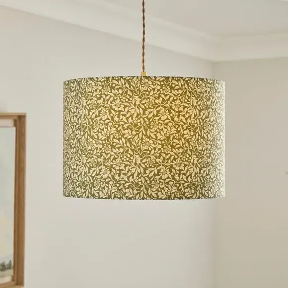 Chartwell Easy Fit Drum Lamp Shade - Green, Polyester product