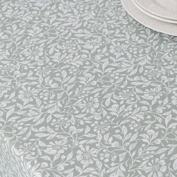 Jacquard Tablecloth - Sage, Woven Fabric alternate view