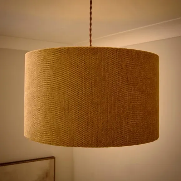 Chenille Easy Fit Lamp Shade - Rust, Polyester alternate view