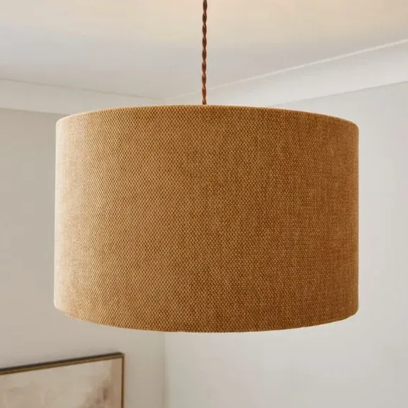 Chenille Easy Fit Lamp Shade - Rust, Polyester product
