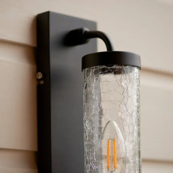 Cheriton Industrial Outdoor Wall Light - Black alternate view
