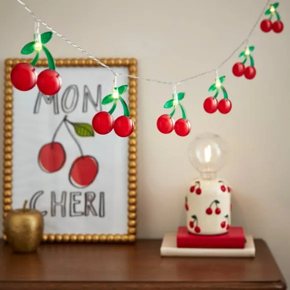 Cherry 10 LED String Lights - Red product