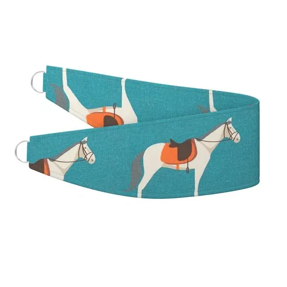 Curtain Tieback with Horse Design - Jade alternate view