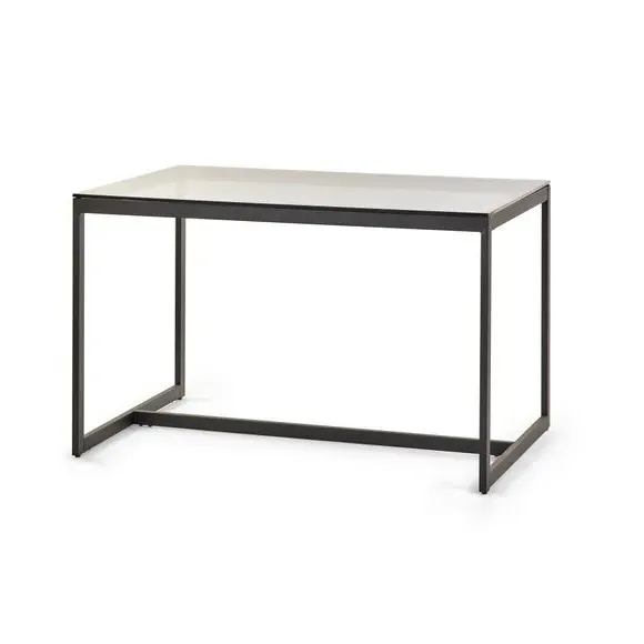 4-Seater Dining Table - Black, Smoked Glass alternate view