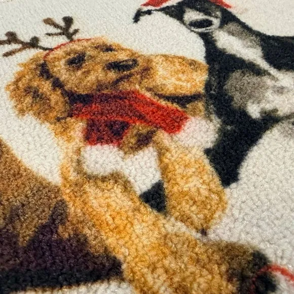Christmas Dogs Washable Doormat - Multicolor alternate view