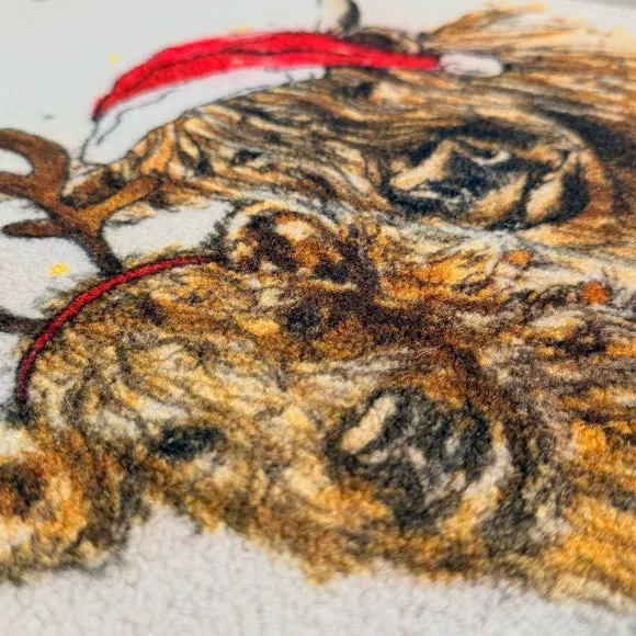 Christmas Highland Cows Washable Doormat - Multicolor alternate view