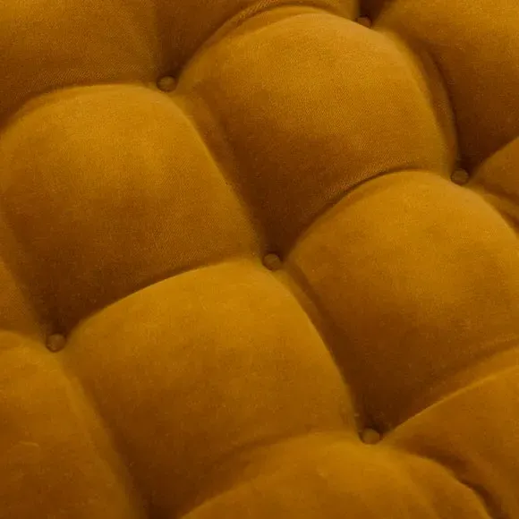 Clara Velvet Seat Pad - Amber Gold, Cotton alternate view
