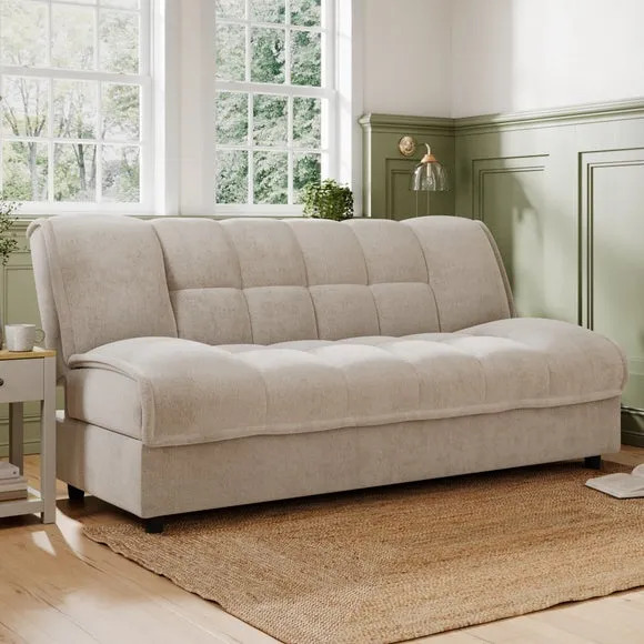 Emery Squish Clic Clac Sofa Bed with Storage - Cream, Chenille alternate view