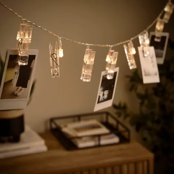 Clip 10 LED String Lights - Clear alternate view