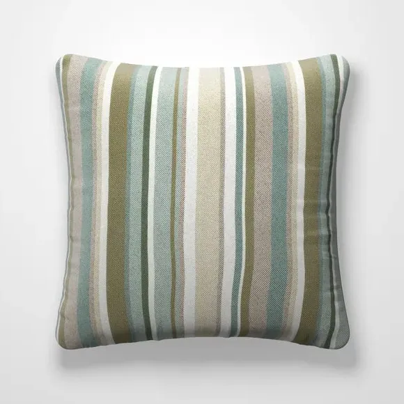 Fire Retardant Cushion Cover - Jade, Striped alternate view