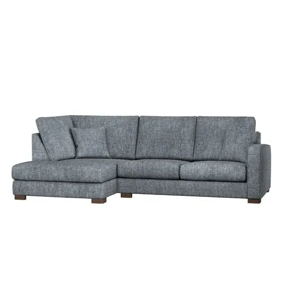 Corner Sofa with Deep Seats - Charcoal, Chenille alternate view