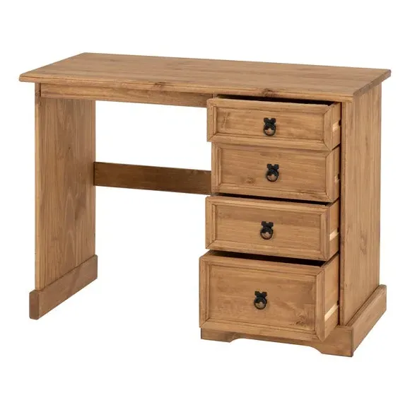 Corona 4 Drawer Dressing Table - Natural, Pine alternate view