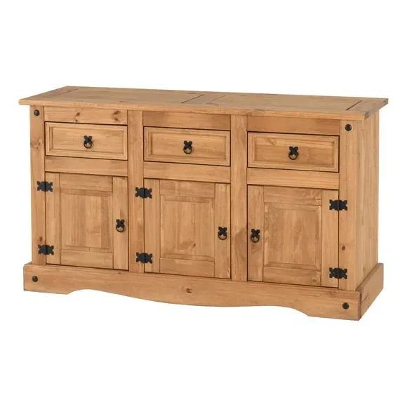 Large Sideboard with Storage - Natural, Pine alternate view