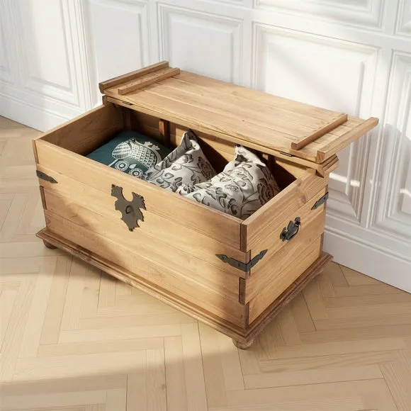Storage Trunk with Table Top - Natural, Pine alternate view
