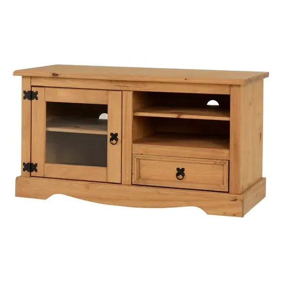 Corona TV Unit with Storage - Oak Brown, Pine alternate view