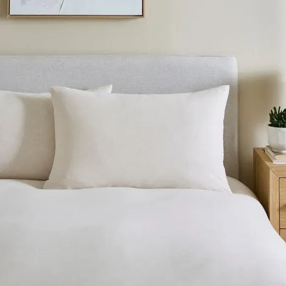 Cotton Jersey Duvet Cover Set - Oatmeal alternate view