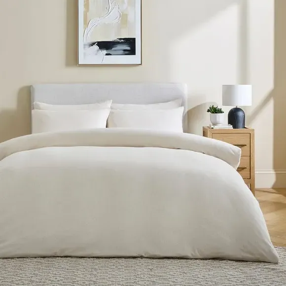 Cotton Jersey Duvet Cover Set - Oatmeal product