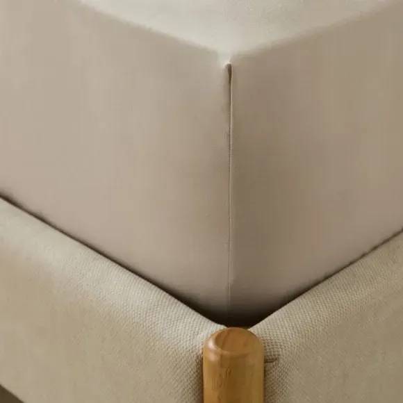 Cotton Rich Fitted Sheet - Natural alternate view