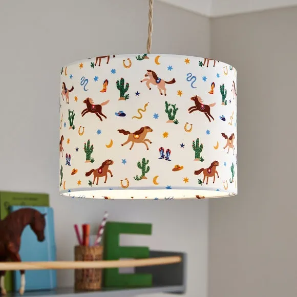 Cowboy Carnival Easy Fit Lamp Shade - Multicolor product