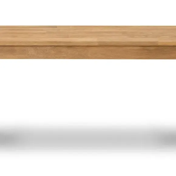 4-Seater Dining Table with 2 Benches - Oak alternate view