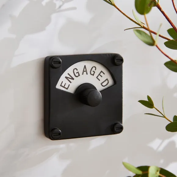 Vacant Engaged Novelty Sign - Black alternate view