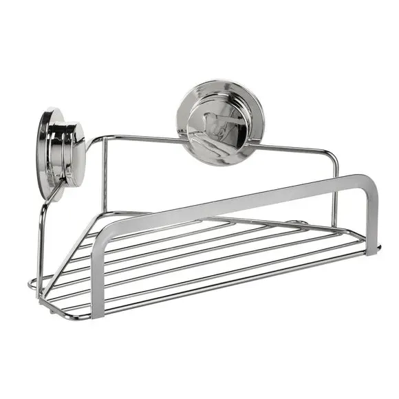 Corner Basket with Lock System - Silver by Dunelm, image 4