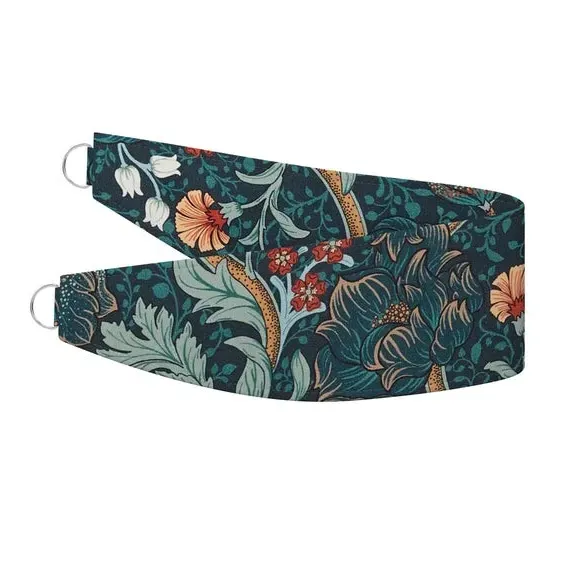 Curtain Tieback with Floral Design - Jade alternate view
