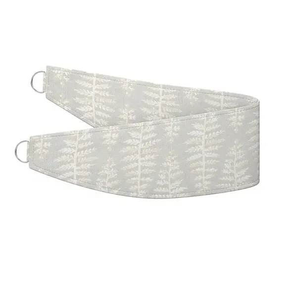 Curtain Tieback with Leaves Design - Dove alternate view