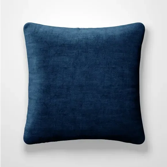 Velvet Cushion Cover - Navy by Dunelm, alternate view