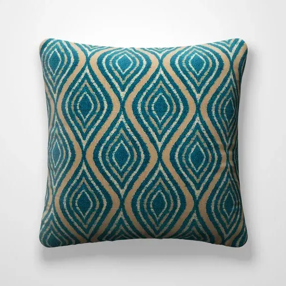 Cushion Cover with Piped Edge - Teal alternate view