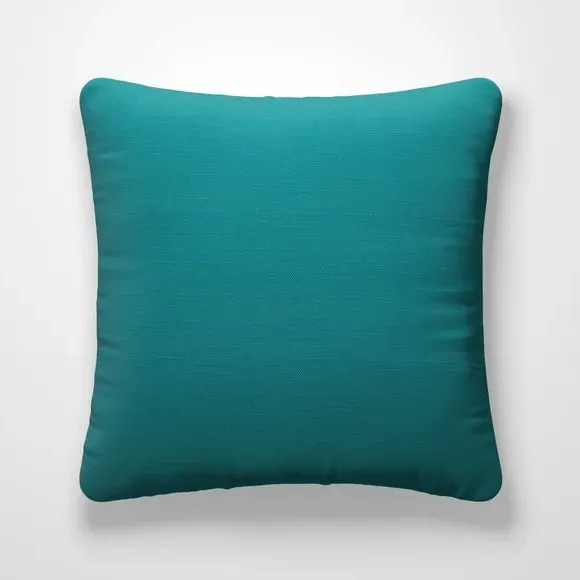 Custom Cushion Cover - Teal, Recycled Polyester by Dunelm, image 2