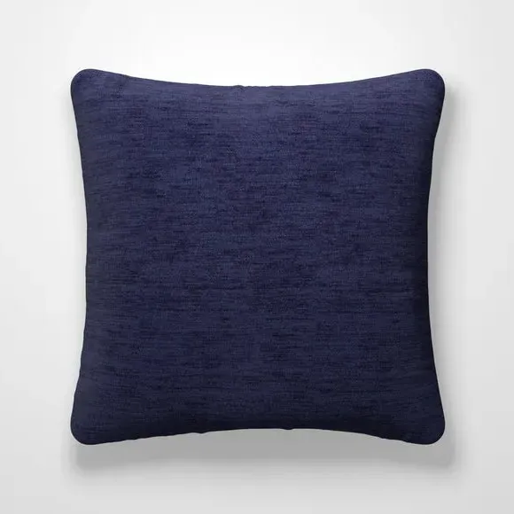 Custom Cushion Cover with Textured Design - Navy by Dunelm, image 2