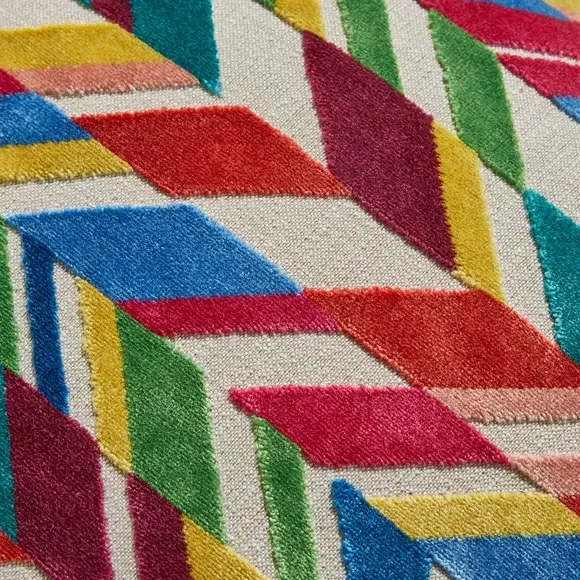 Square Cushion with Feather Fill - Chindi Brights alternate view