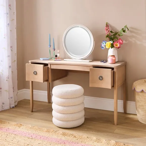 Darlington 2 Drawer Dressing Table - Natural Wash, Solid Birch alternate view